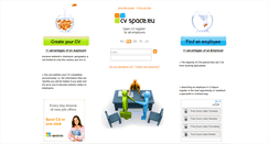 Desktop Screenshot of cvspace.eu
